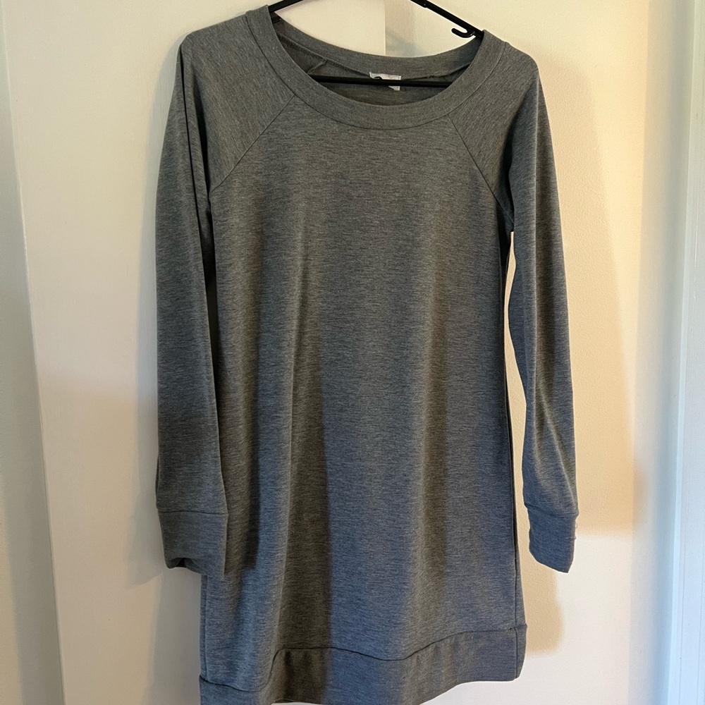 Neely Gray Long Sleeve Dress
